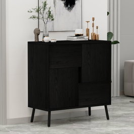 Hanah Home Darien - Black Wood